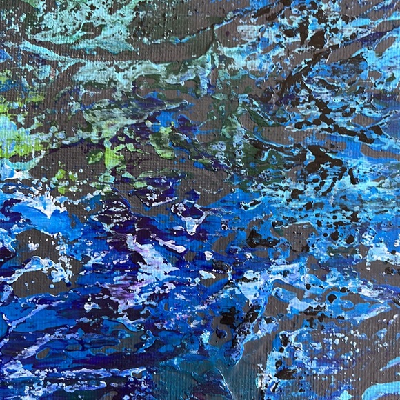 Abstract Acrylic Painting on Canvas - Picture 3 of 3